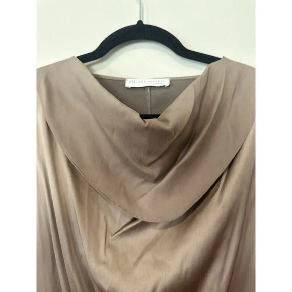 FABIANA FILIPPI Champagne Silk Midi 2 Pockets Cargo Dress Medium 12 IT44 1372 - Picture 8 of 14